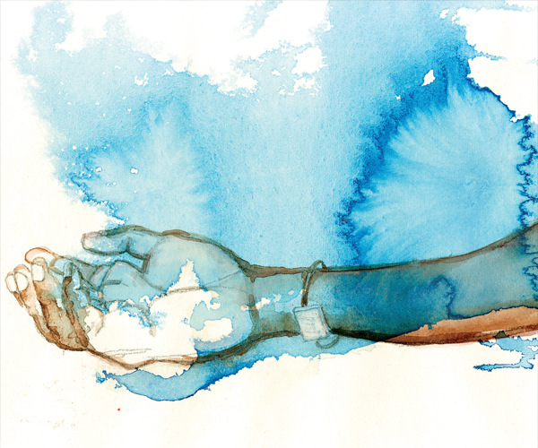 তাবিজ-বাঁধা হাত