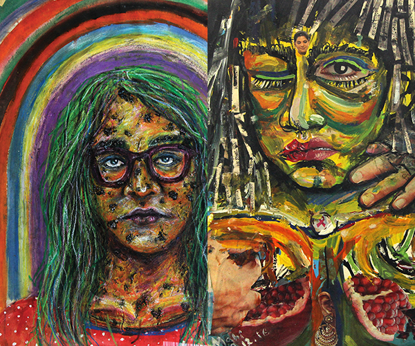 কলাকেন্দ্রে আফ্রিদা তানজিম মাহির প্রদর্শনী বিমূর্ত পরিত্রাণ